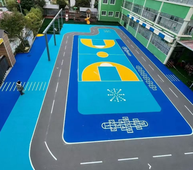 菏泽市半预制型跑道混合型塑胶跑道 - 厂家
